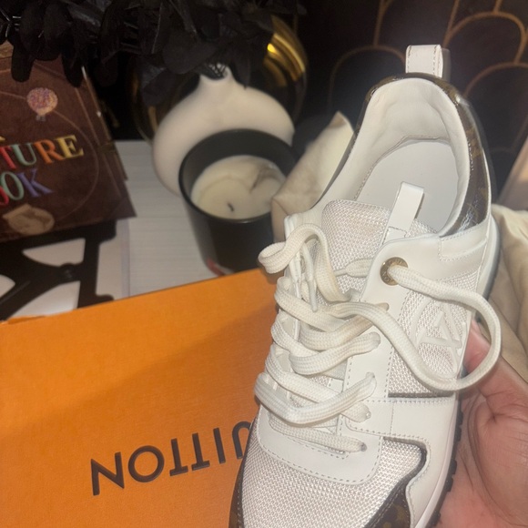 Designer White and Brown Sneakers - Picture 3 of 3